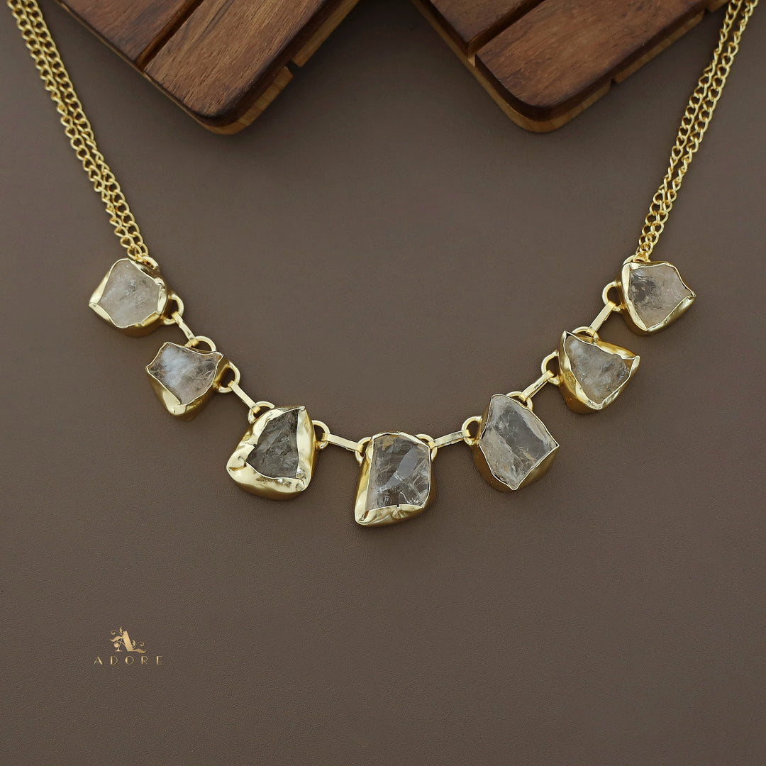 Tiyara Raw Stone Short Neckpiece