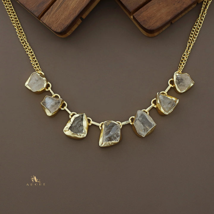 Tiyara Raw Stone Short Neckpiece