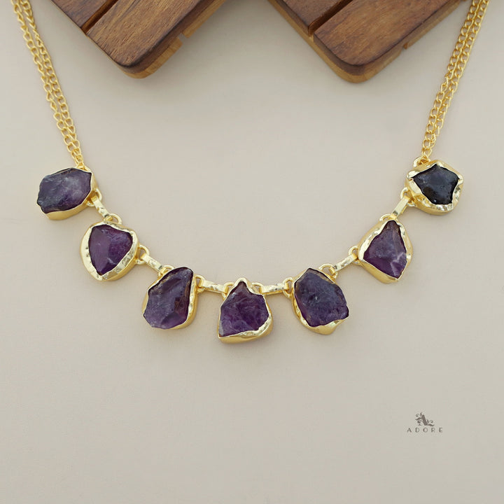 Tiyara Raw Stone Short Neckpiece