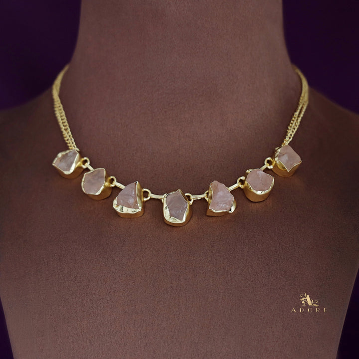 Tiyara Raw Stone Short Neckpiece