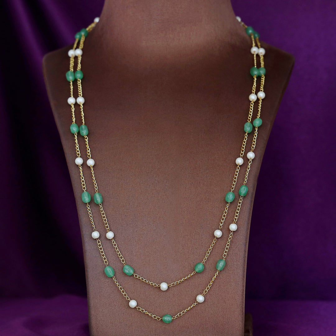 Golden Two Layer Pearl Neckpiece