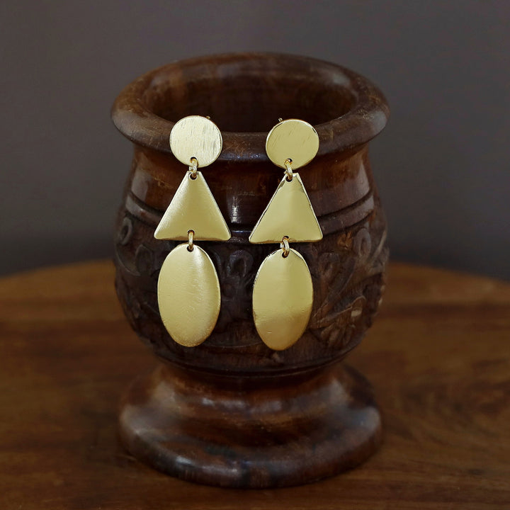 Bexley Golden Geometrical Earring