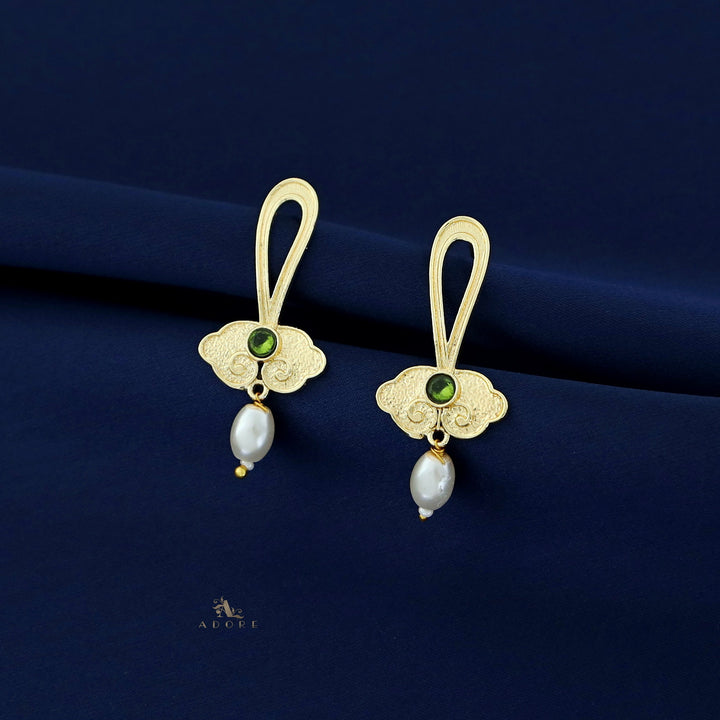 Shanaya Golden Pearl Earring