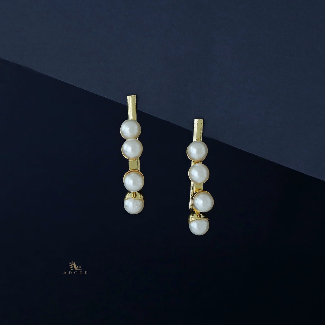 Zariah Golden Pearl Earring