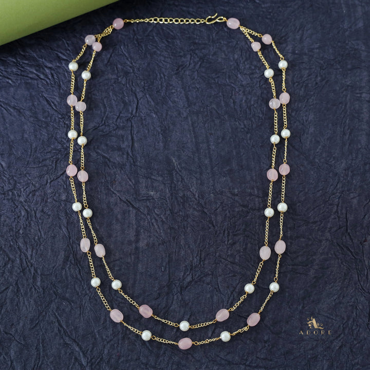 Golden Two Layer Pearl Neckpiece