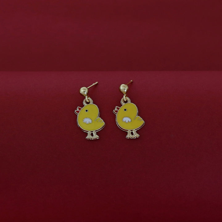 Baby Chick Kids Charm Neckpiece With Earring