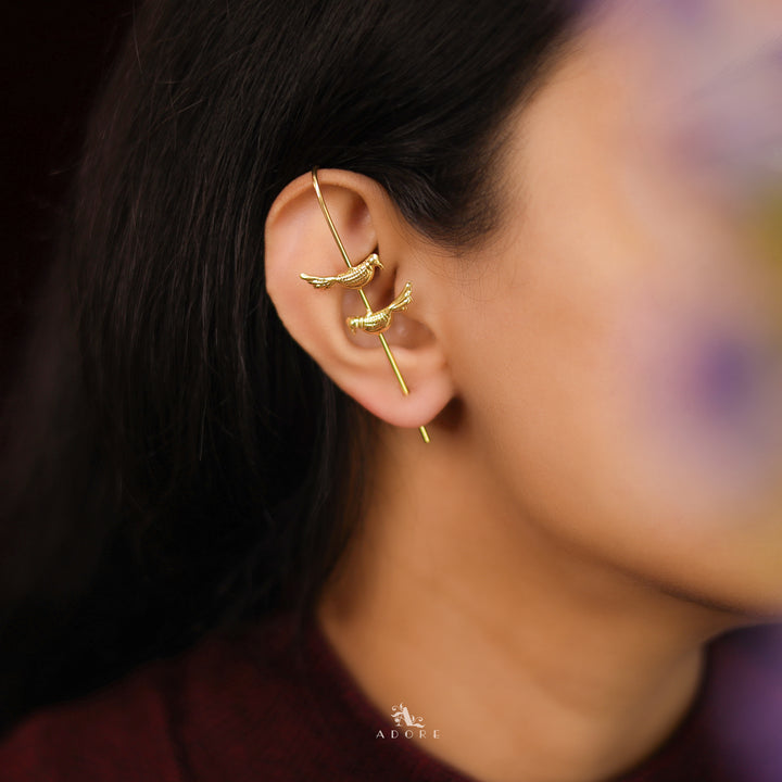 Liya Golden Ear Cuff (Single piece)