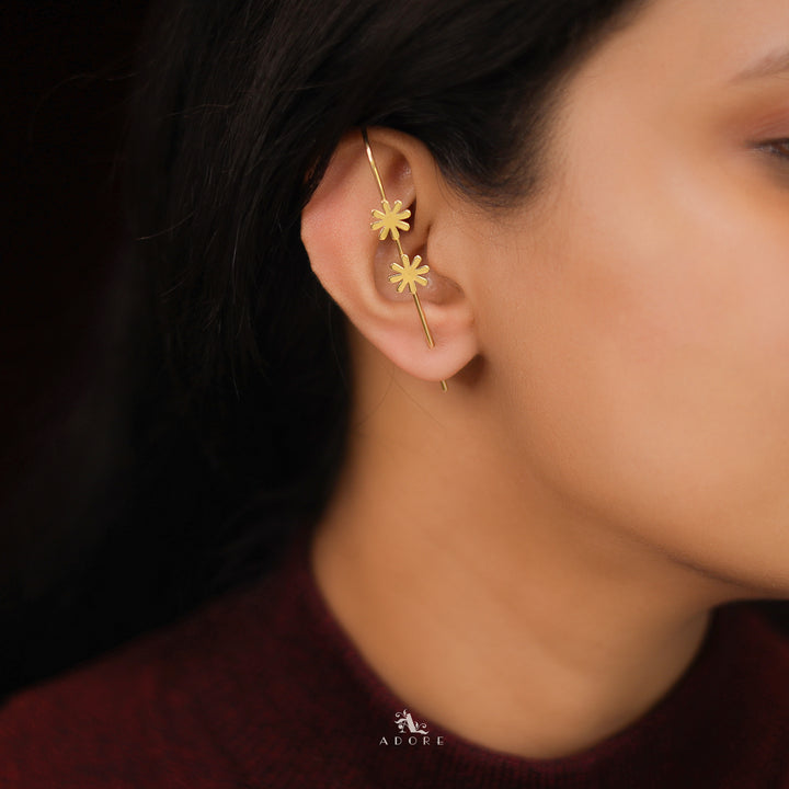 Liya Golden Ear Cuff (Single piece)