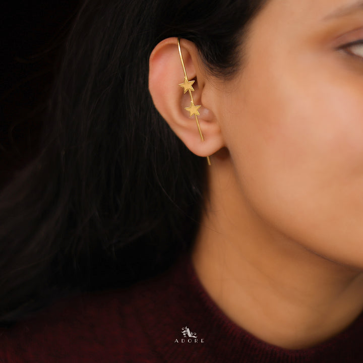 Liya Golden Ear Cuff (Single piece)