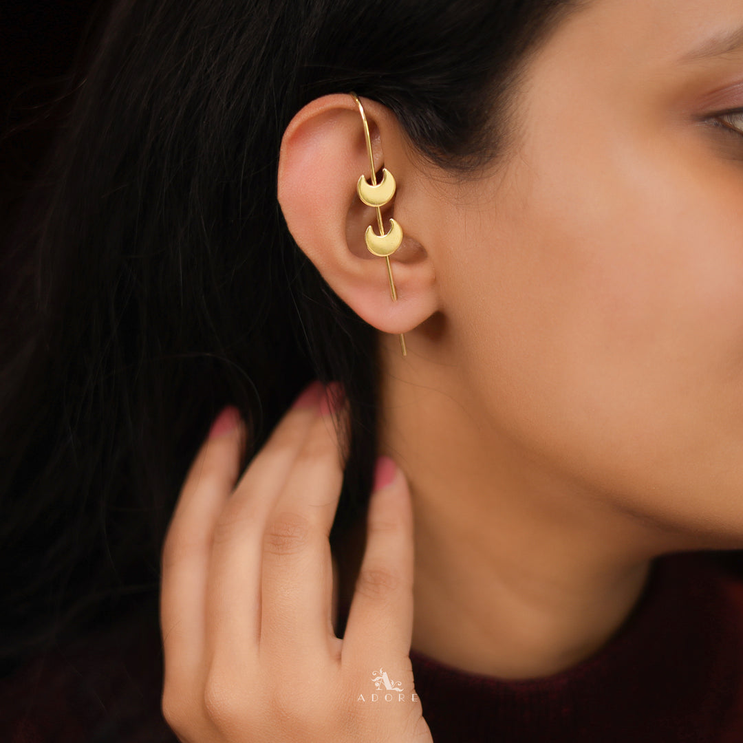 Liya Golden Ear Cuff (Single piece)