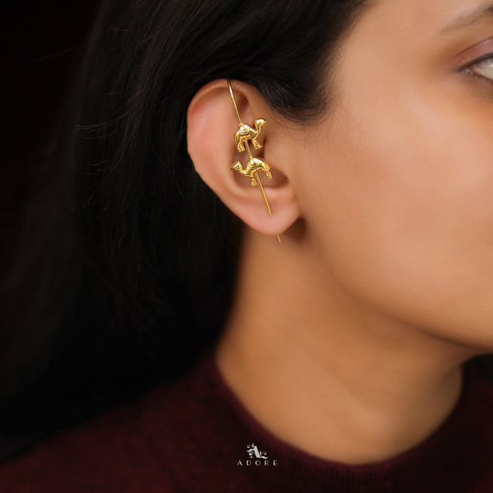 Liya Golden Ear Cuff (Single piece)