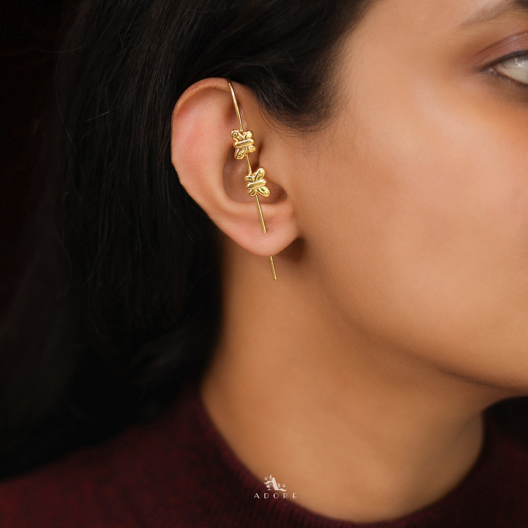 Liya Golden Ear Cuff (Single piece)