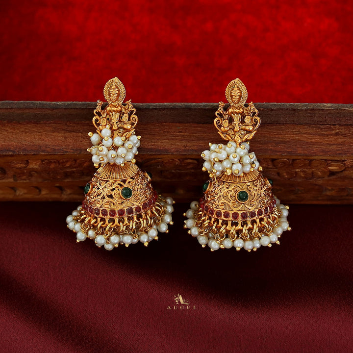 Alankrithi Lakshmi Pearl Jhumka