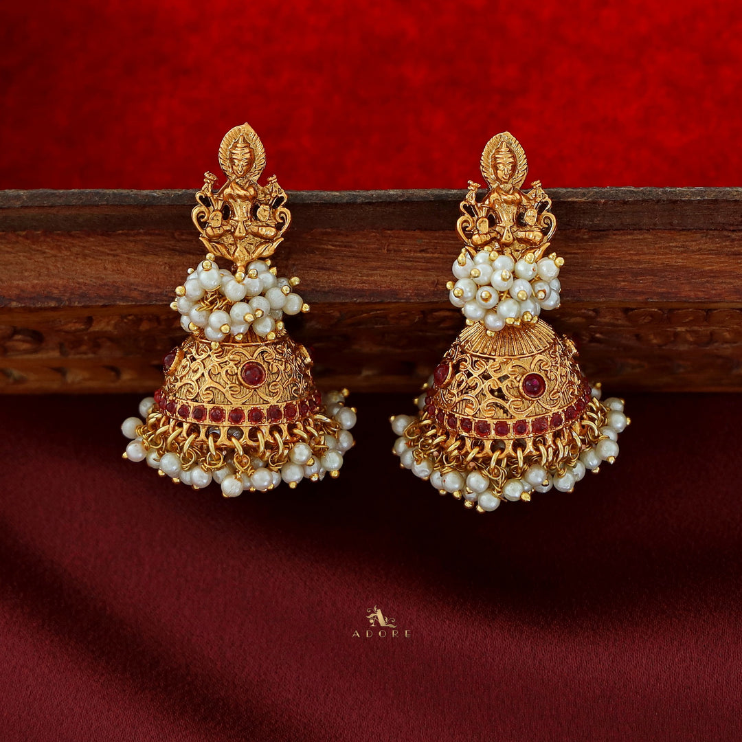 Alankrithi Lakshmi Pearl Jhumka