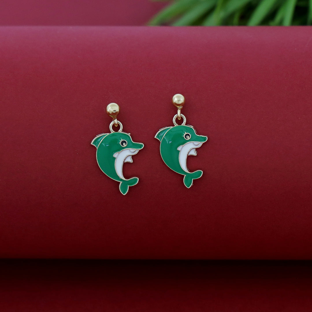 Kids Charm Tiny Dolphin Earring