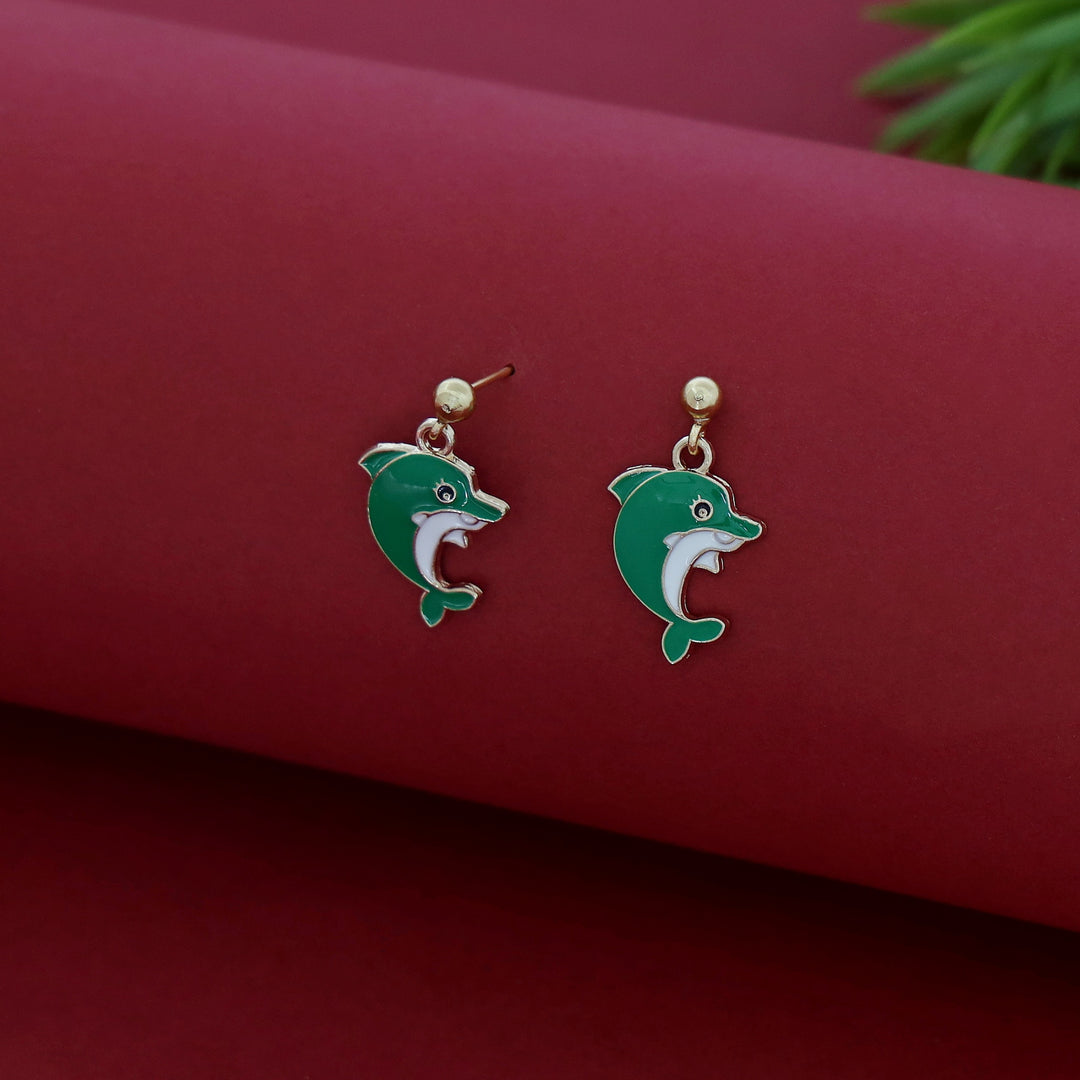 Kids Charm Tiny Dolphin Earring