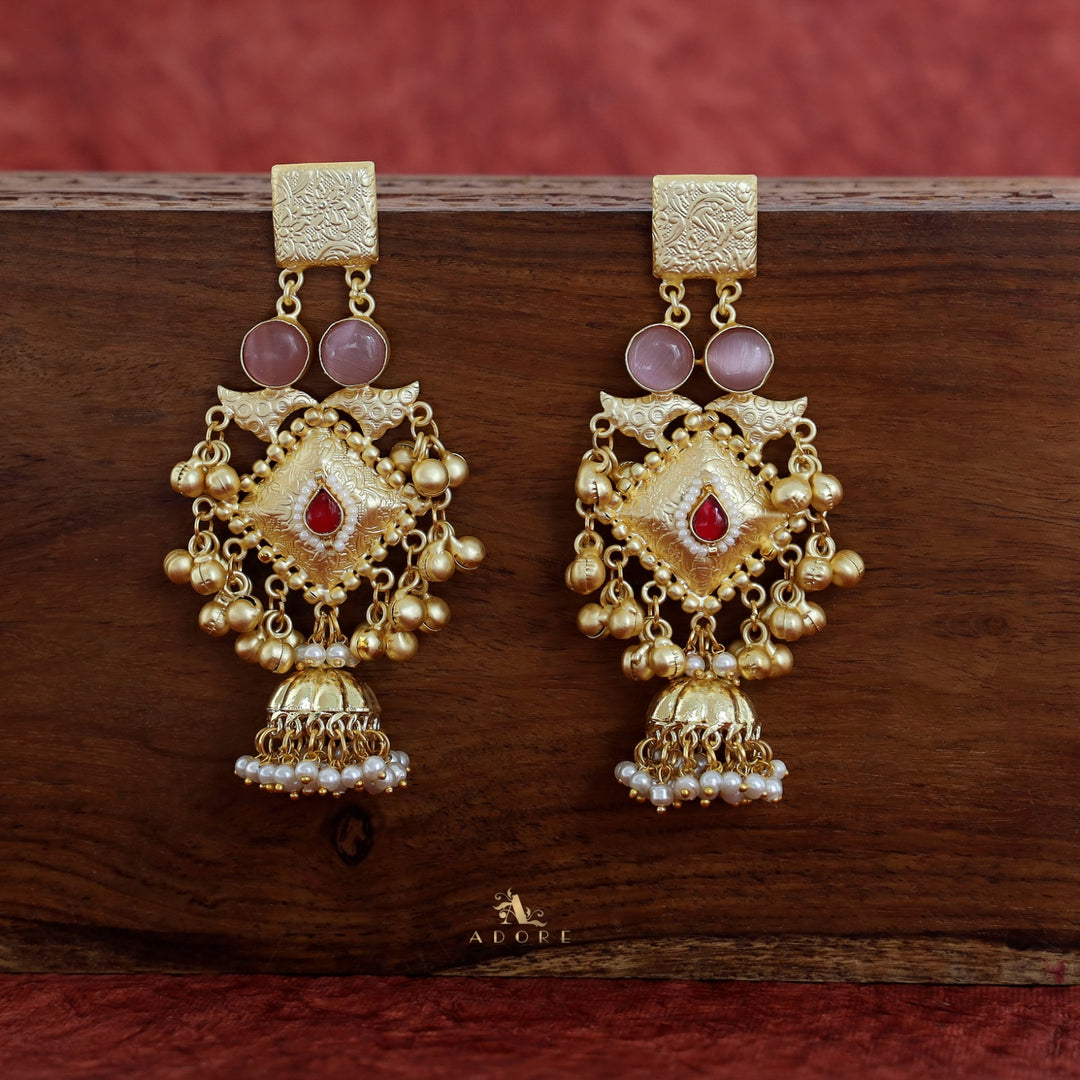 Akshara Golden Diamond Ghungroo Earring