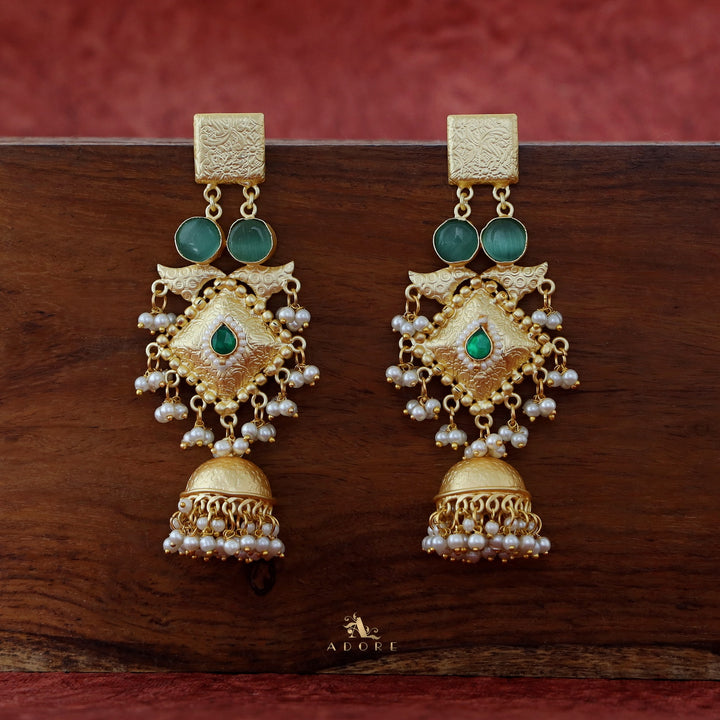 Akshara Golden Diamond Ghungroo Earring