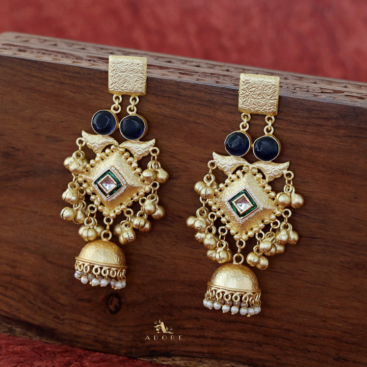 Akshara Golden Diamond Ghungroo Earring