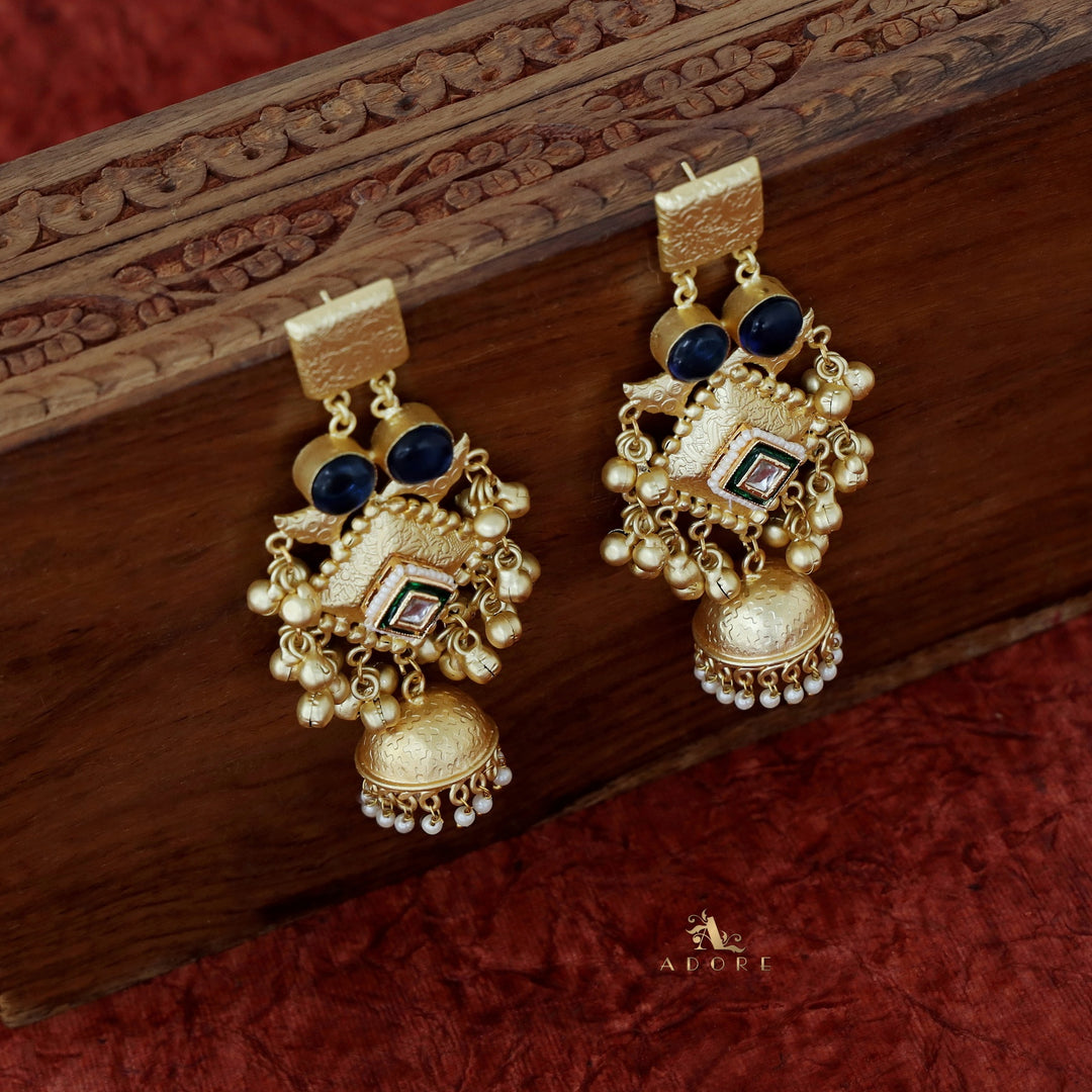 Akshara Golden Diamond Ghungroo Earring