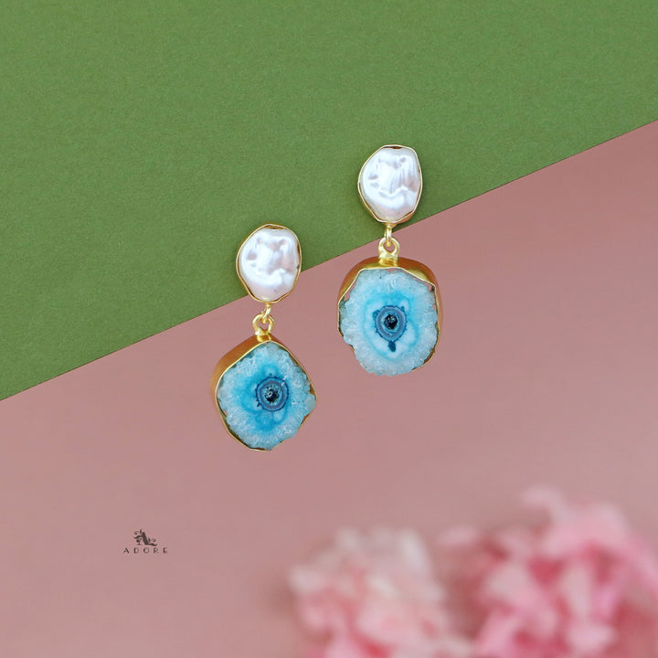 Elvera Baroque + Agate Earring