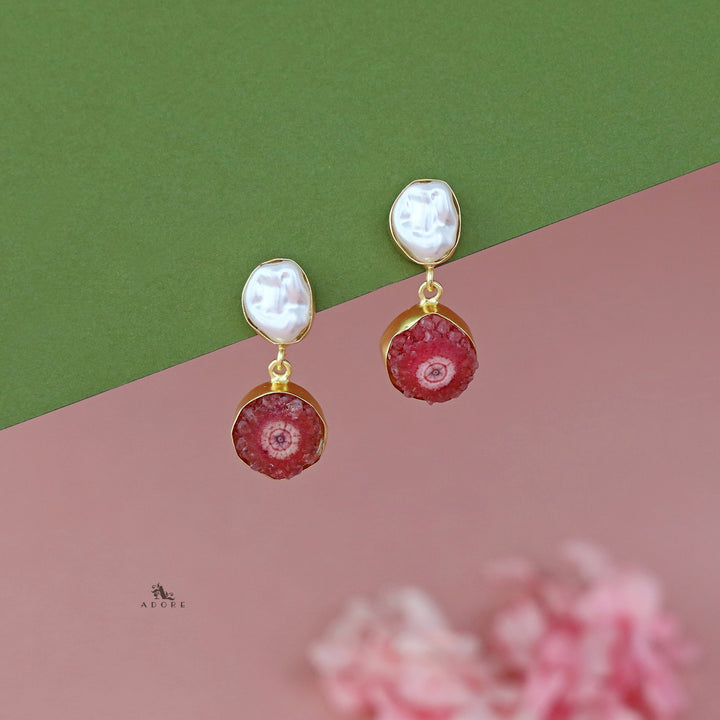 Elvera Baroque + Agate Earring