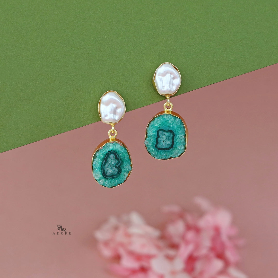 Elvera Baroque + Agate Earring