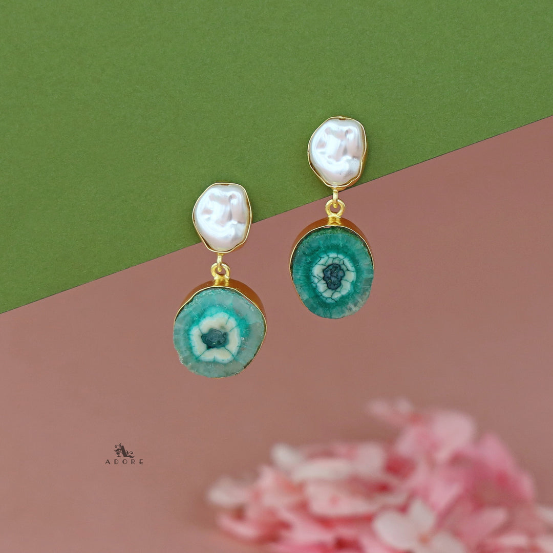 Elvera Baroque + Agate Earring