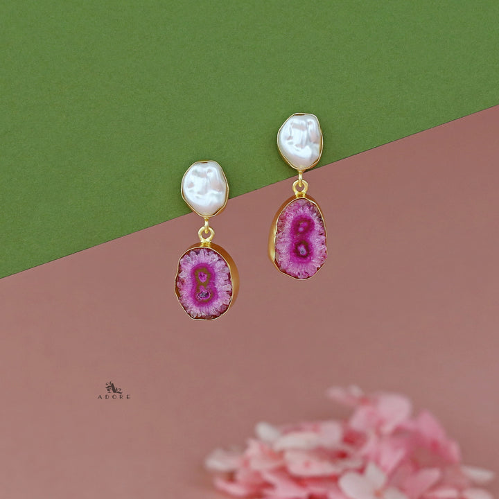 Elvera Baroque + Agate Earring