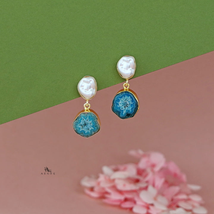 Elvera Baroque + Agate Earring