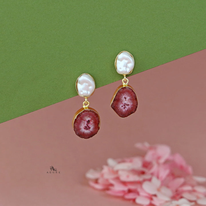 Elvera Baroque + Agate Earring