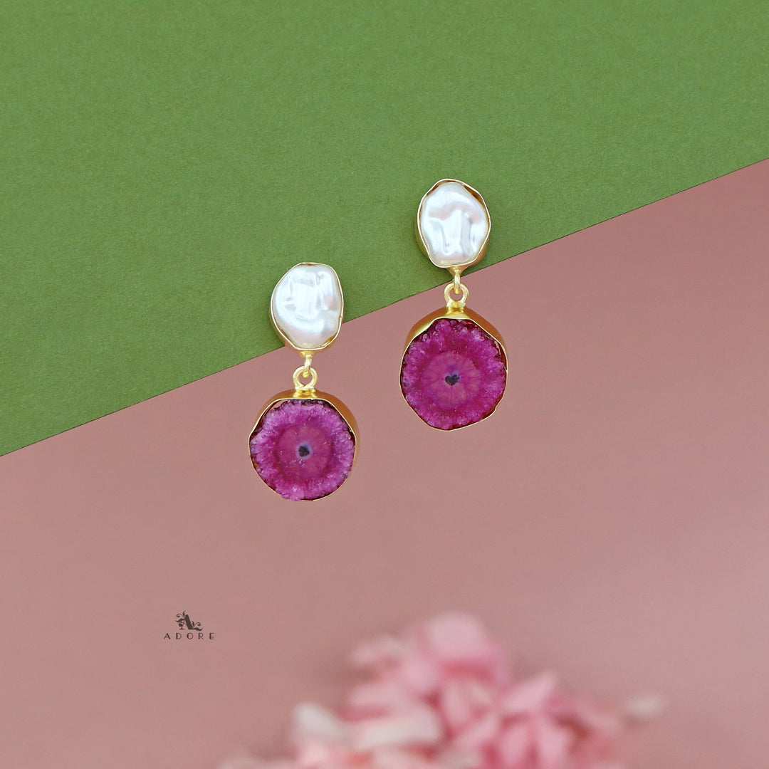 Elvera Baroque + Agate Earring