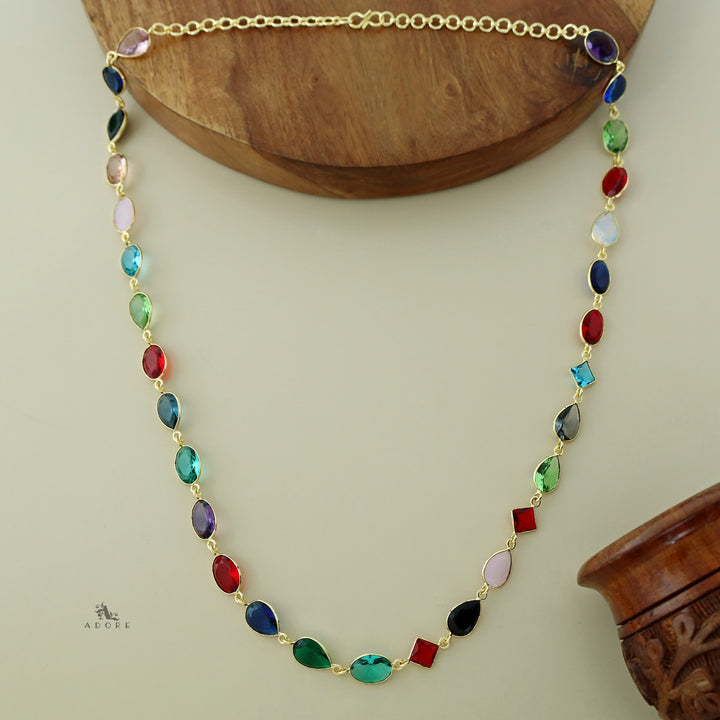 Multicolour Nyra Glossy Neckpiece