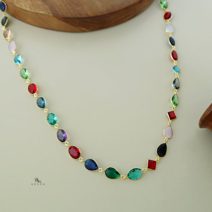 Multicolour Nyra Glossy Neckpiece