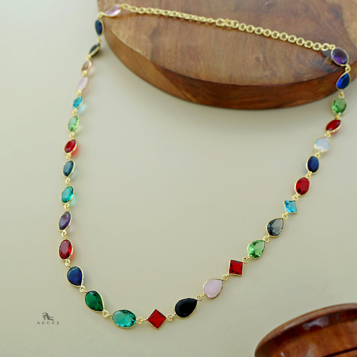 Multicolour Nyra Glossy Neckpiece