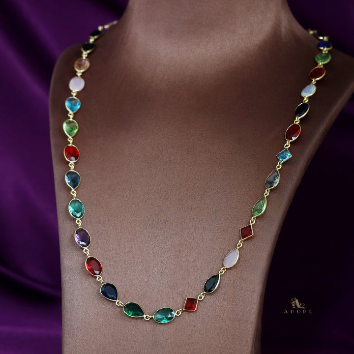 Multicolour Nyra Glossy Neckpiece