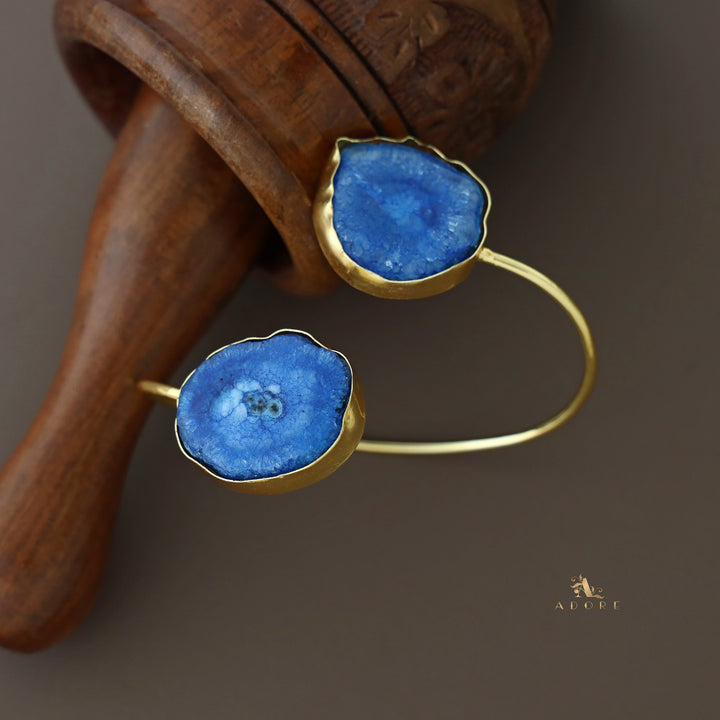 Hem Dual Solar Agate Bangle