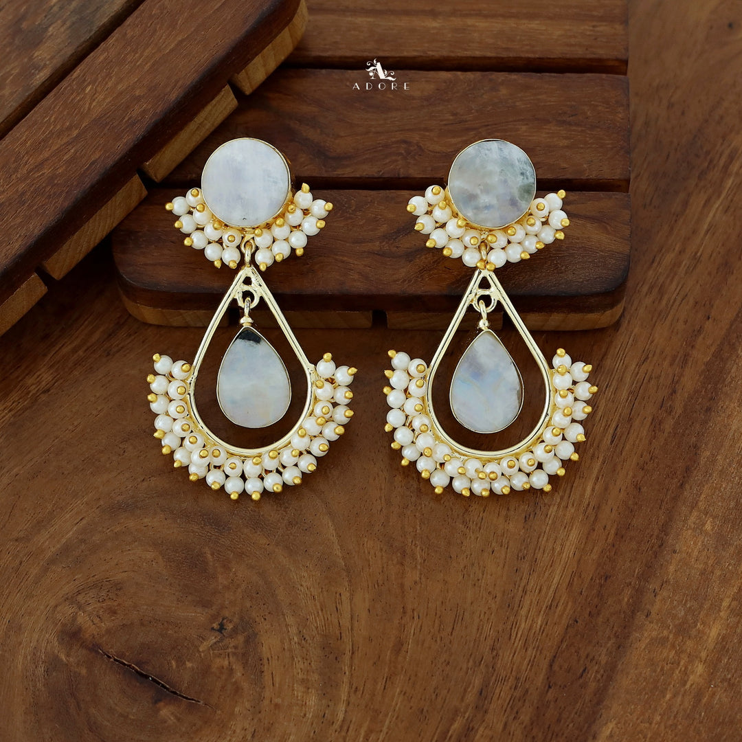 Adore - Raw Stone Angelic Earrings (Colour Options)