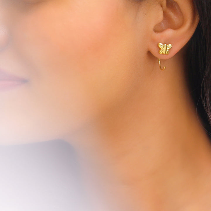 Nyla Golden Multi Shape Earring