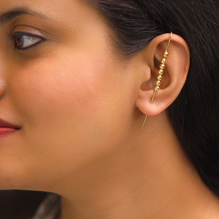 Liya Golden Ear Cuff (Single piece)