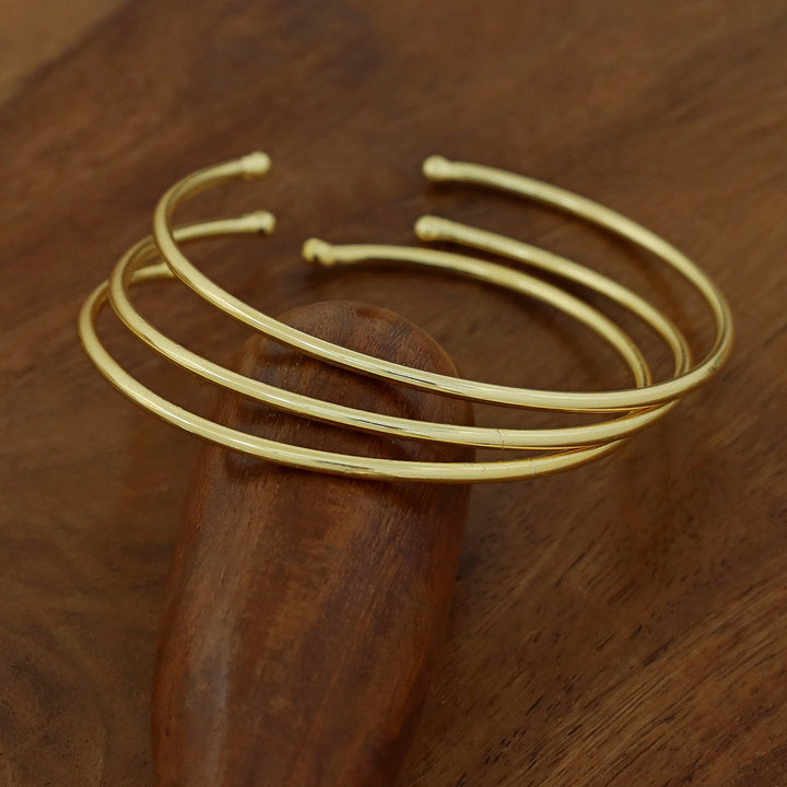 Gold & Silver Adjustable Bangle