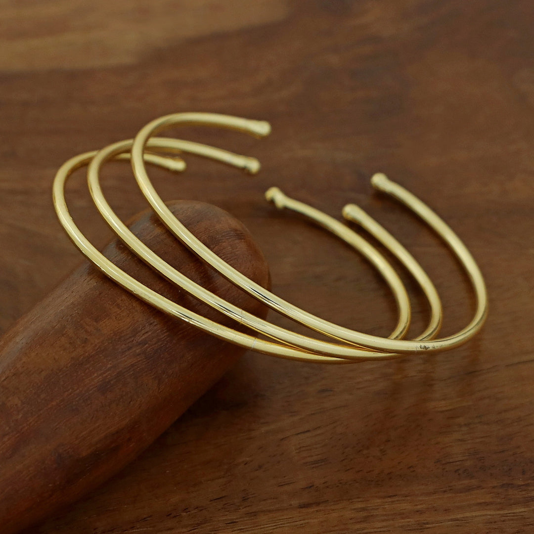 Gold & Silver Adjustable Bangle