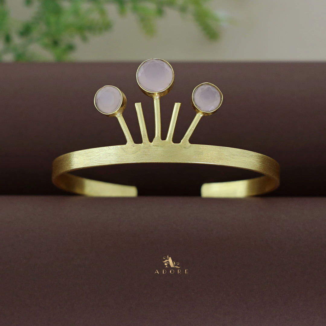 Tri Glossy Circle Crown Bangle