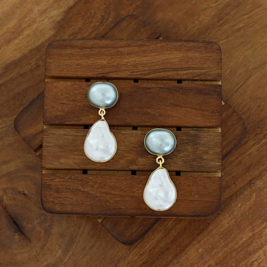 Gaila Pearl + Baroque Earring