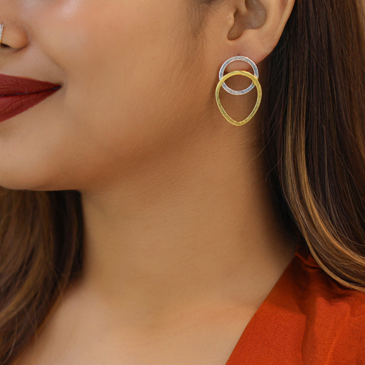 Silva Round & Pear Earring