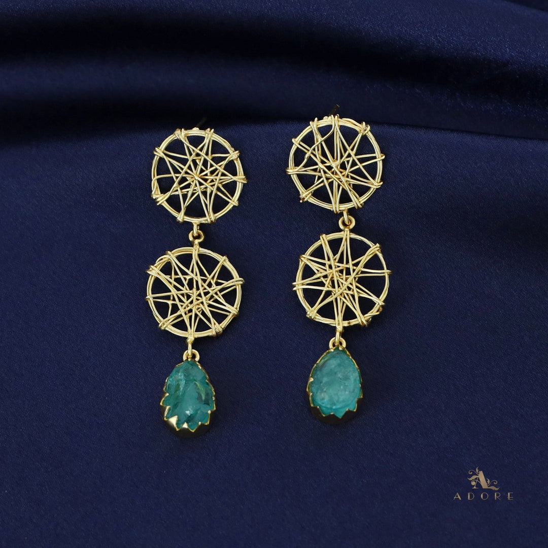 Monica Dream Catcher Claw Dyed Stone Earring