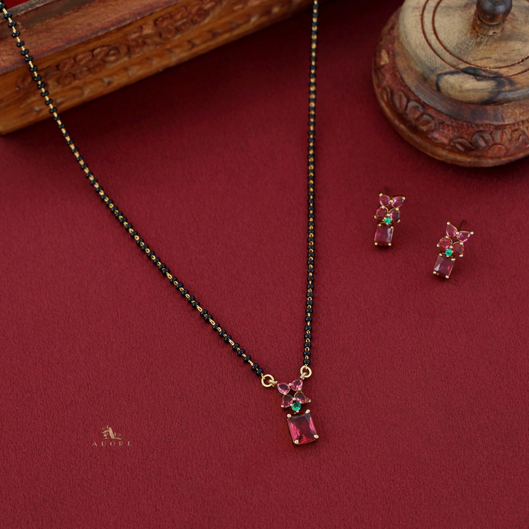 Akshavi Mangalsutra With Earring