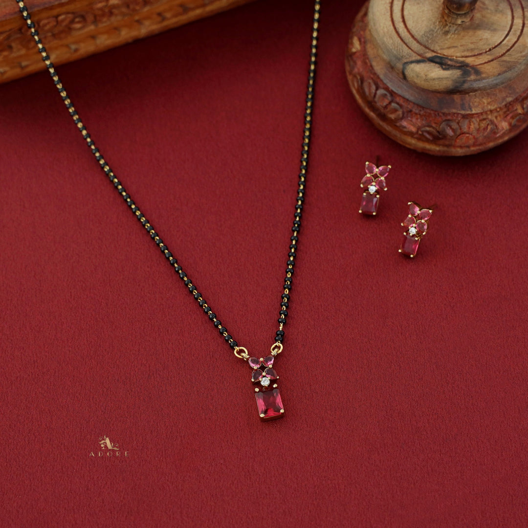 Akshavi Mangalsutra With Earring