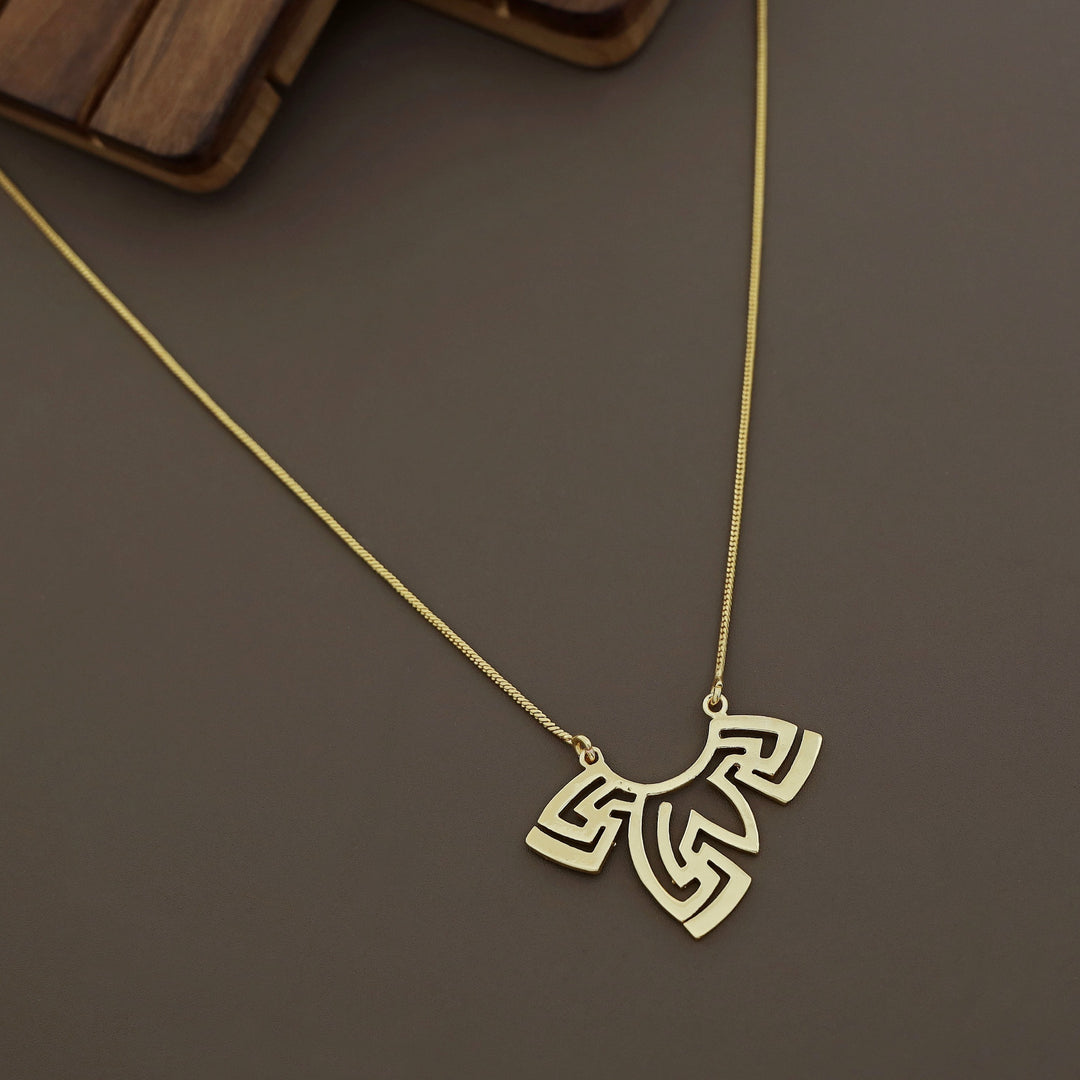 Golden Swastika Neckpiece