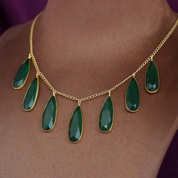 Nykaa Golden Glossy Stone Neckpiece